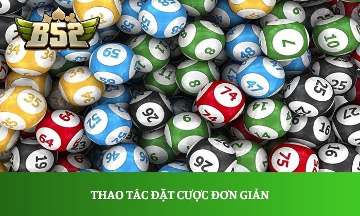 Thao tác đặt cược đơn giản, nhận kết quả và trả thưởng nhanh chóng chỉ sau vài phút
