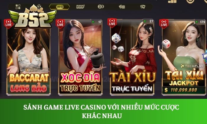 Trang Chủ 7 Sảnh game Live Casino với nhiều mức cược khác nhau